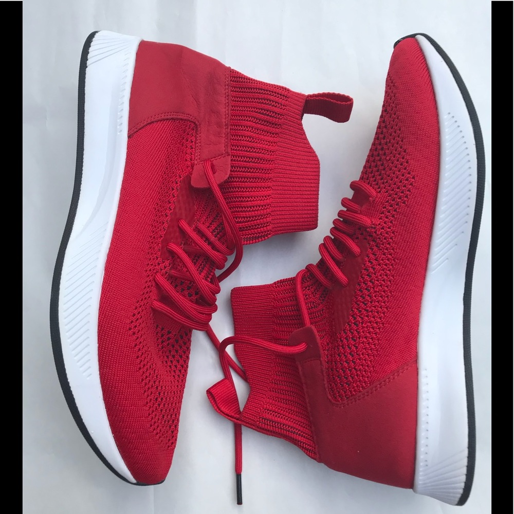 ZARA MAN RED MEN’S SNEAKERS - Picture 6 of 8